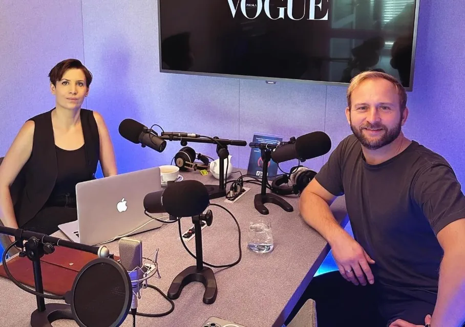 Justyna Kopińska, Borys Szyc – wnętrze studia RPM Studio
