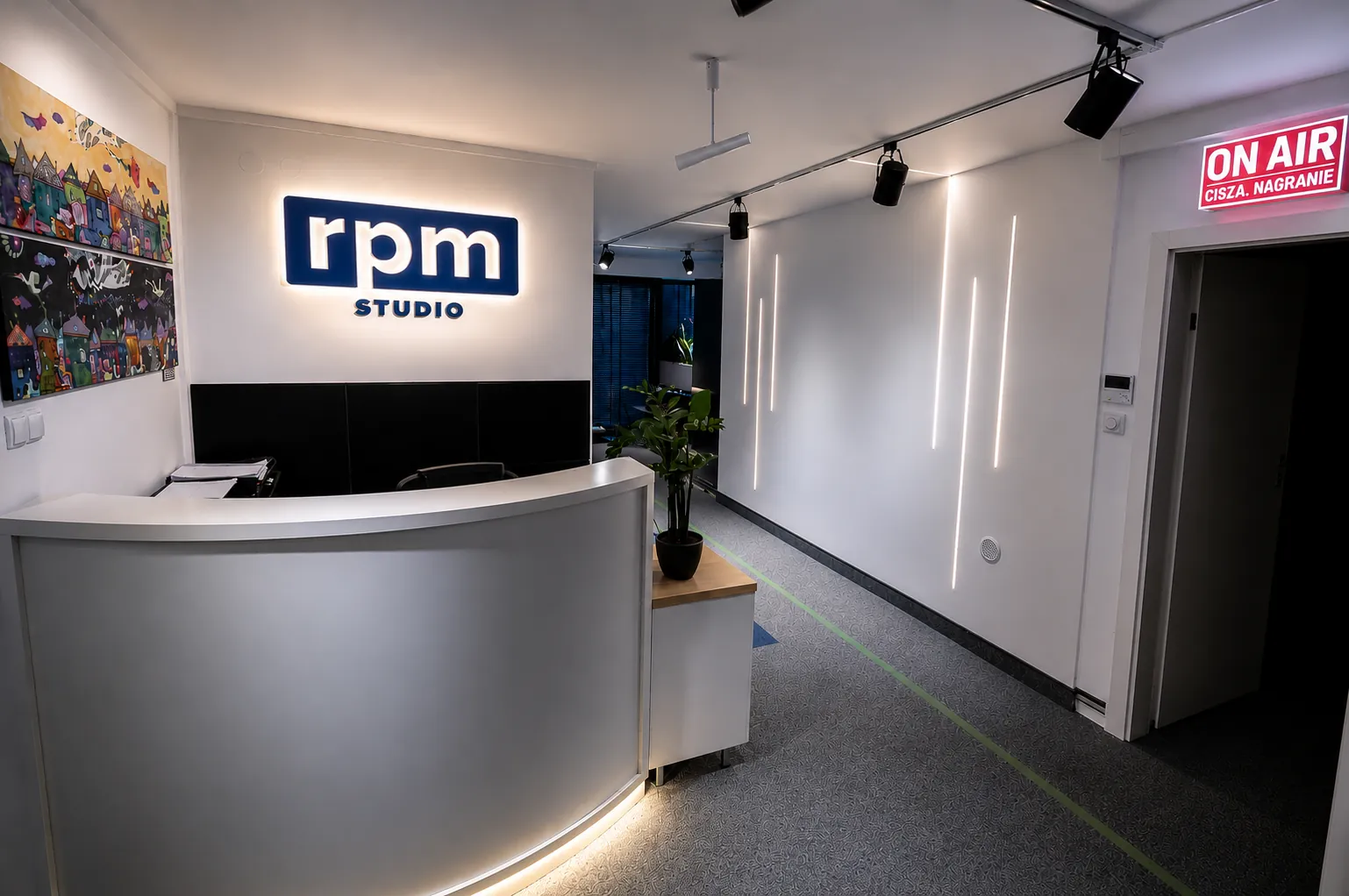 Recepcja RPM Warszawa – wnętrze studia RPM Studio