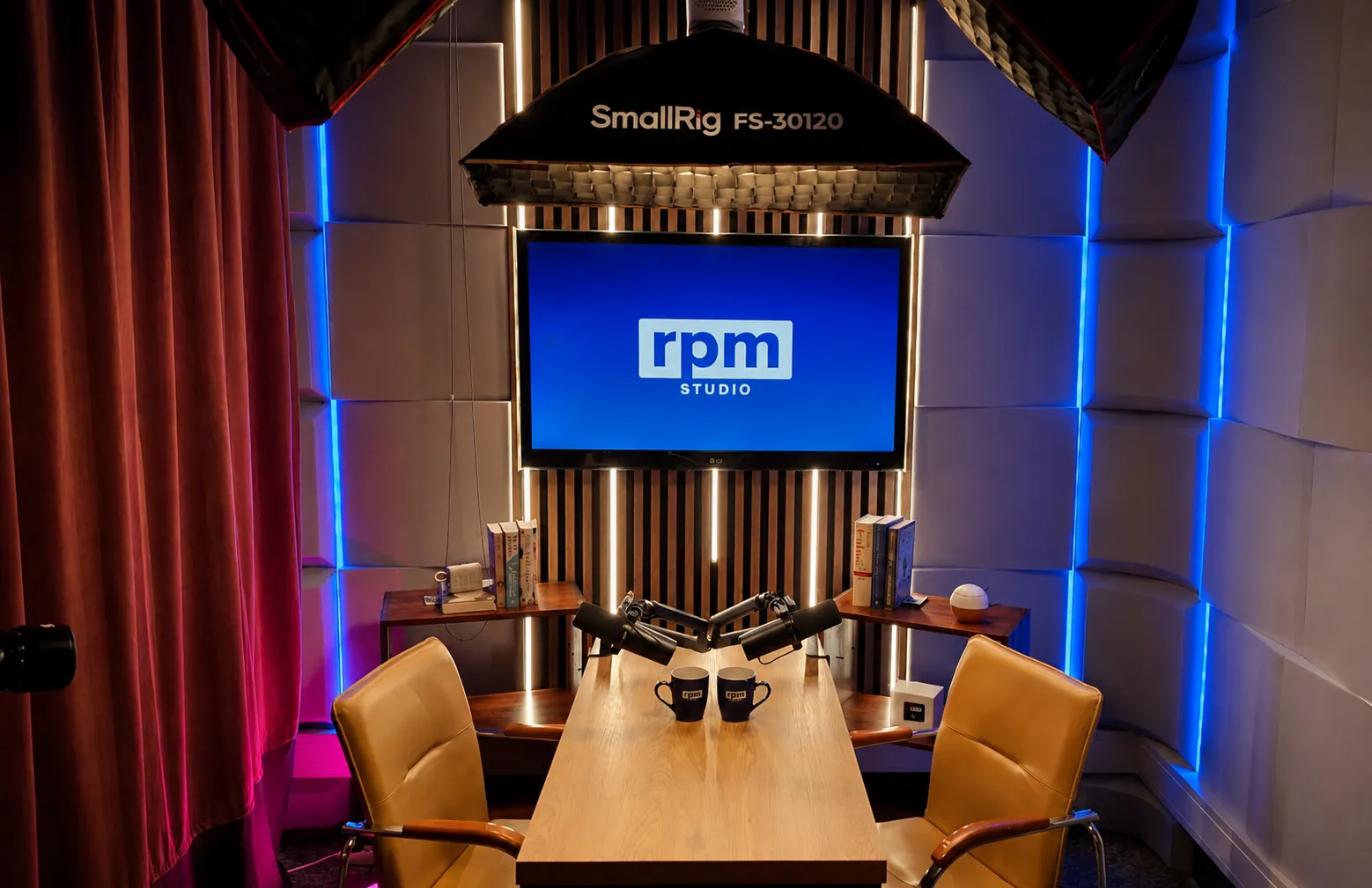 Studio podcastowe - Tarnów – wnętrze studia RPM Studio