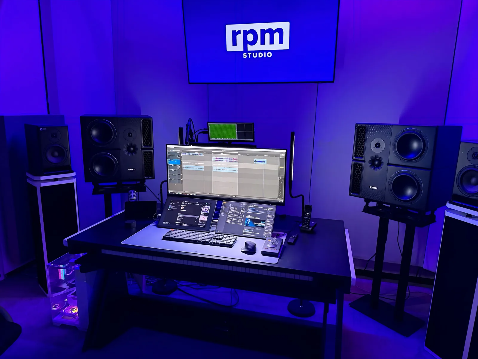 Studio w RPM Studio – wnętrze studia nagraniowego